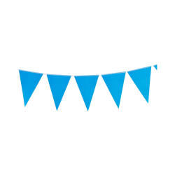 Banderín triangular de color