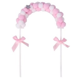Cake tupper Arco de globo Rosa