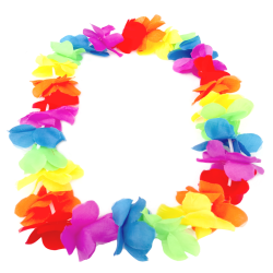 Collar hawaiano neón