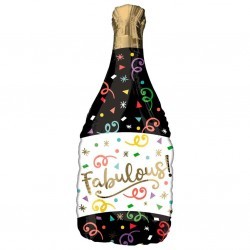 Globo champagne negra fabulous