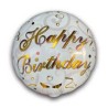 Globo Happy Birthday letra dorada