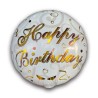 Globo Happy Birthday letra dorada