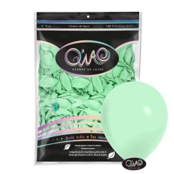 Globo látex Q´WAO verde candy