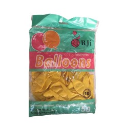 Globo látex Rji amarillo 50 pzas