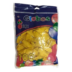 Globo látex RJI Amarillo 100 pzas
