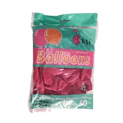 Globo látex Rji rojo 50 pzas
