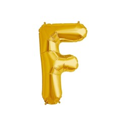 Globo metálico de 16" letra F