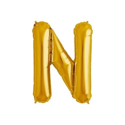 Globo metálico de 32" letra N