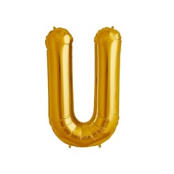 Globo metálico de 16" letra U