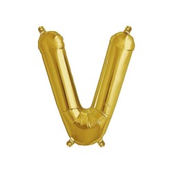 Globo metálico de 32" letra V