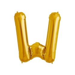 Globo metálico de 32" letra W