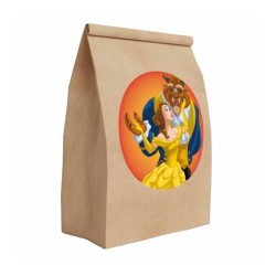 12 Bolsas de dulces La bella y la bestia