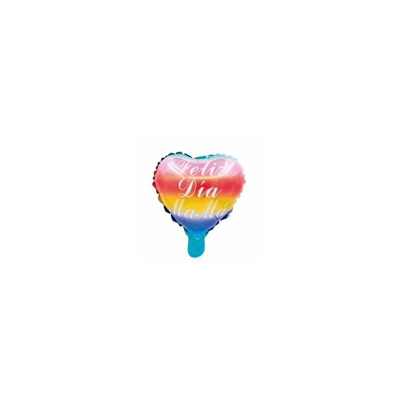 Globo multicolor Feliz día mamá