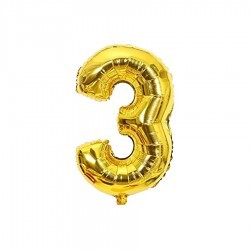 Globo metálico de 32" número 3