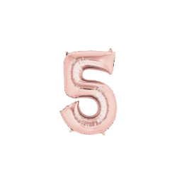 Globo número 5 de 40 pulgadas Rosa