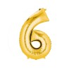 Globo metálico de 16" número 6