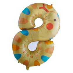 Globo número 8 de 40 pulgadas Serpiente