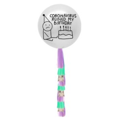 Globo personalizado de 24" coronavirus