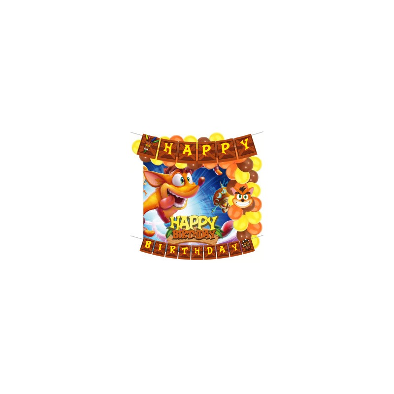 Kit decorativo Crash Bandicoot