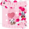 Kit decorativo Oso Panda Niña