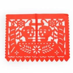 Mantel naranja Día de Muertos