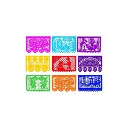 Papel picado Día de muertos grande