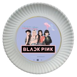 12 Platos Black Pink