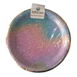 Plato pastelero de cartón Galaxia (6 piezas)