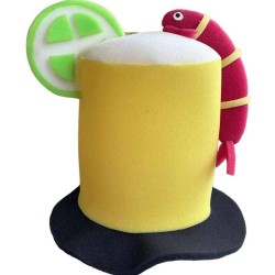 Sombrero de hule espuma cerveza