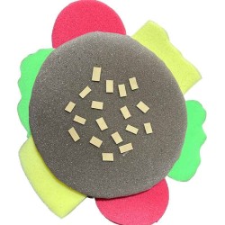 Sombrero de hule espuma Hamburguesa