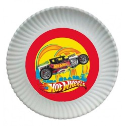12 platos temática Hot Wheels