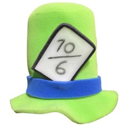 Sombrero de hule espuma Alicia 10/6