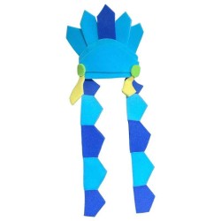 Sombrero de hule espuma penacho