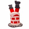 Sombrero Santa Claus en chimenea