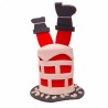 Sombrero Santa Claus en chimenea