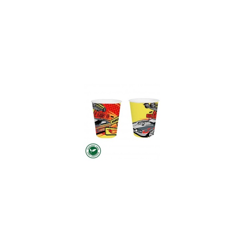 12 Vasos Hot Wheels