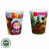 12 Vasos Masha y el oso