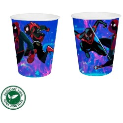 12 Vasos Spiderman Miles Morales