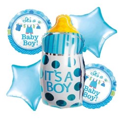 Arreglo bouquet biberón niño